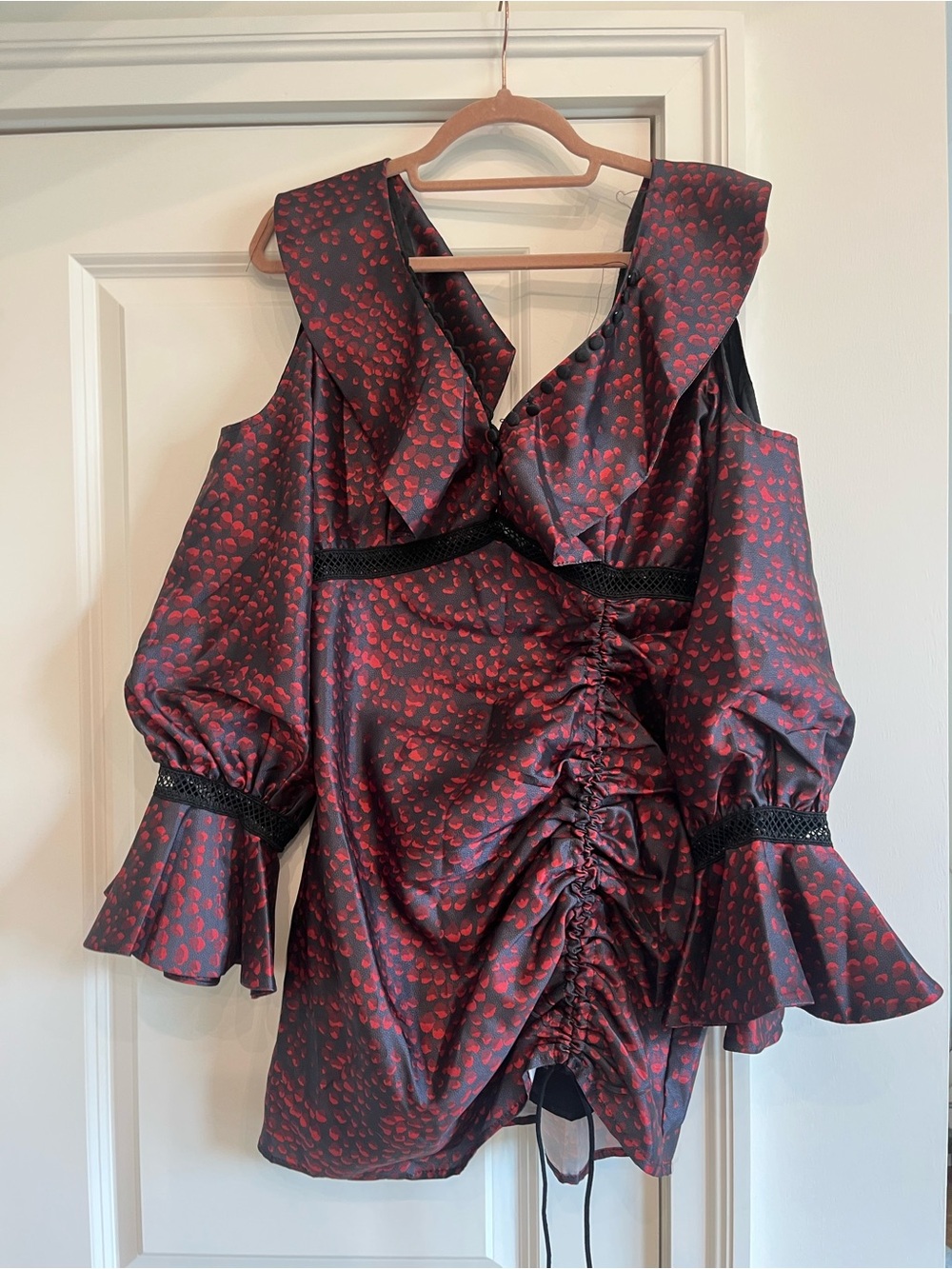 PUFF SLEEVE MINI DRESS